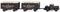 Wiking 085101 - Hanomag ST 100 mit zwei Möbelanhängern dunkelbraun-beige Spur H0 1:87