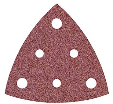 MioTools Fox Klett-Schleifblätter, 82 mm, 6-Loch, f. Deltaschleifer, Normalkorund (25 Stk.) K24