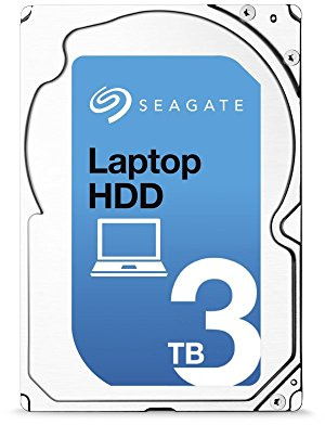 Seagate ST3000LM016 SATA-Festplatte, 3 TB, 6,3 cm (2,5 Zoll), silberfarben