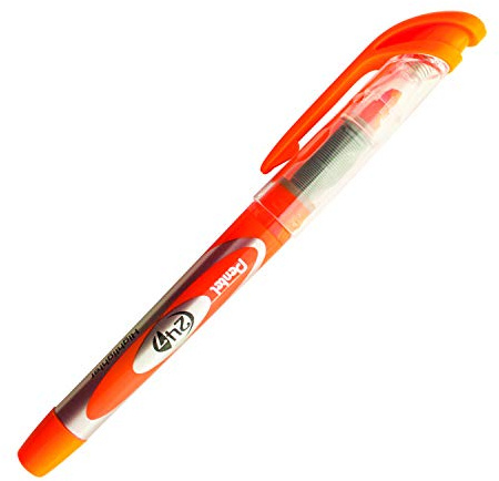 Pentel SL12-F Textmarker mit Flüssigtinte, 12 Stück, orange