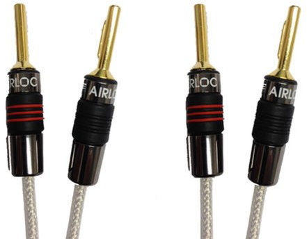 QED Silver Anniversary XT Speaker Cable 2 Meter Single Length Terminated Both Ends With QED Airloc Forte 4mm Banana Plugs