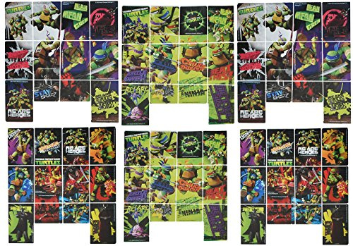 alles-meine.de GmbH 120 TLG. Set Aufkleber/Sticker - Teenage Mutant Hero Ninja Turtles - selbstklebend - für Jungen Stickerset Kinder - z.B. für Stickeralbum/Turtle Kämpfer L..