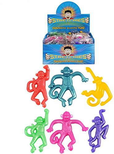 HENBRANDT 12 x Affen, dehnbar, Stretchies, Partytütenfüller, Gastgeschenke, Spielzeug