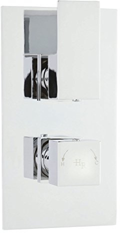 Hudson Reed ART3207 Art Thermostatic Twin Valve with Diverter - Chrome