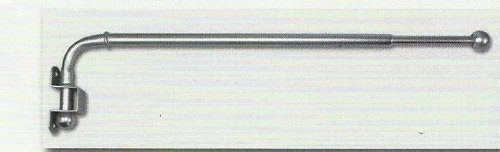 EXTENDABLE DORMER WINDOW DRAPERY ARM - Gold, Silver, Black or white finish