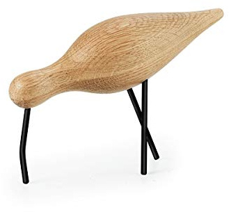 Normann Copenhagen 100159 Holzvogel Shorebird groß, schwarz