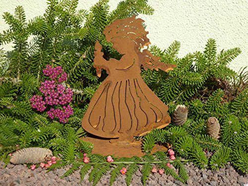 Albert Hechinger Edelrost Engel mit Kerze