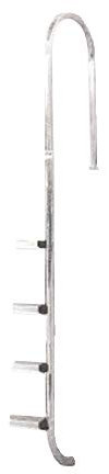 Brazo Escalera de Muro Estrecho para 4 peldaños, de Acero Inoxidable AISI 316. Kit reparación Recambio Piscina