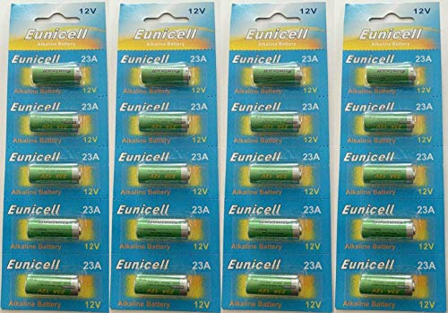 20 x Eunicell 23A 12v Alkaline Batteries