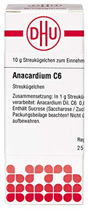 DHU Anacardium C6 Streukügelchen, 10 g Globuli