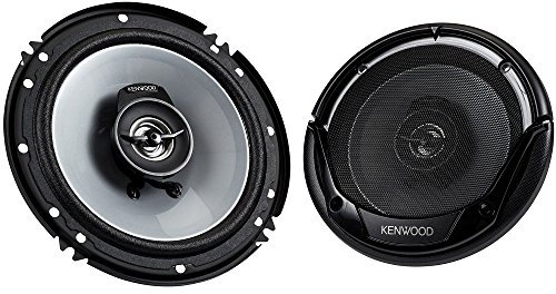 KENWOOD KFC-1665S - Altavoces coaxiales de Montaje Empotrado de 2 vías Serie Sport de 300 vatios y 6.5 Pulgadas con tweeters de Papel, Juego de 2