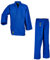 Ju-Sports SV Premium Ju-Jutsu Anzug Ronin Blau 150 I Superleichter Jujutsu Anzug für Erwachsene I BJJ Gi Herren mit eingesticktem Kanji-Zeichen I 100% Baumwolle