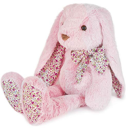 Histoire d'Ours - Peluche Lapin - Copains Câlins - Boîte Cadeau - Rose Tendre - 50 Cm - Idée Cadeau de Naissance et Anniversaire Fille et Garçon - HO2436