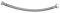 Flexible sanitaire 70cm FF 26x34 DN25 tresse/douille inox 1p