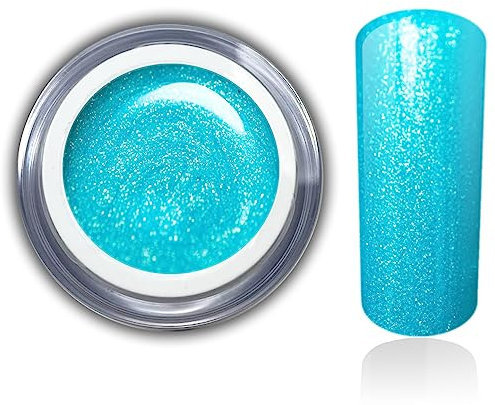 Farbgel Türkis Blau Meerjungfrauen Uv Led Gel Nagelgel Mermaid Colorgel RM Beautynails 1x5ml (1er Pack)