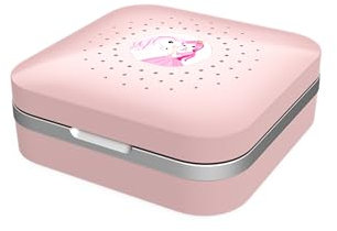 flow-med Dry Care UV - Hearing Aid Drying Box - Hearing Aid Dehumidifier - Hearing Aid Accessories - Hearing Aid Cleaner – UV Light - for Battery Operated Hearing Aids - with Storage Pouch - Pink