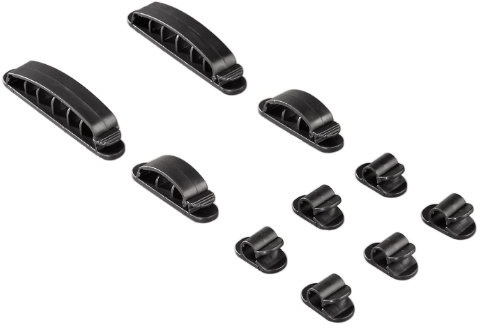 Hama Cable Fastener Easy Clip, Black, 10 Pieces