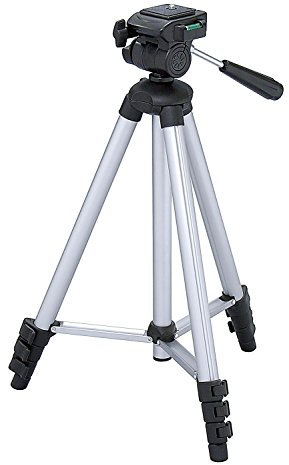 Maxsimafoto - MSF312 Light Alloy Video Tripod - 128cm (50) for Canon, Sony, Panasonic, JVC Camcorders & Cameras.