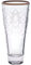 CRISTALICA Vase Blumenvase Campos mit Goldrand H 36 cm Pantographie Kristallglas Tischvase Tischdeko Hochzeitdeko