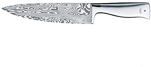 WMF Grand Gourmet Damastmesser, Küchenmesser, Kochmesser 33,5 cm, Made in Germany, Damaststahl 120-lagig, Performance Cut, Holzkassette, Klinge 20 cm