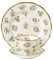 Royal Albert 106 100 Years 40017588 1920 Spring Meadow-Taza de té, platillo, Plato de 20 cm, Juego de 3 Piezas, Porcelana de Ceniza de Hueso, 3 Count (Pack of 1)