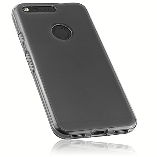 mumbi Hülle kompatibel mit Google Pixel Handy Case Handyhülle, transparent schwarz, transp. schwarz
