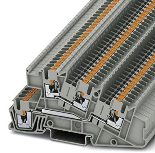 Phoenix Contact Schutzleiterklemme, 5-polig, Einstecken-Anschluss, 12 AWG, Grau, Packung a 50 Stück