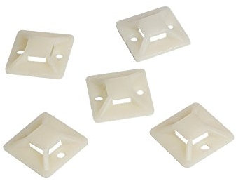 Supporto Autoadesivo 30x30mm per Fascette 100 Pz Beige