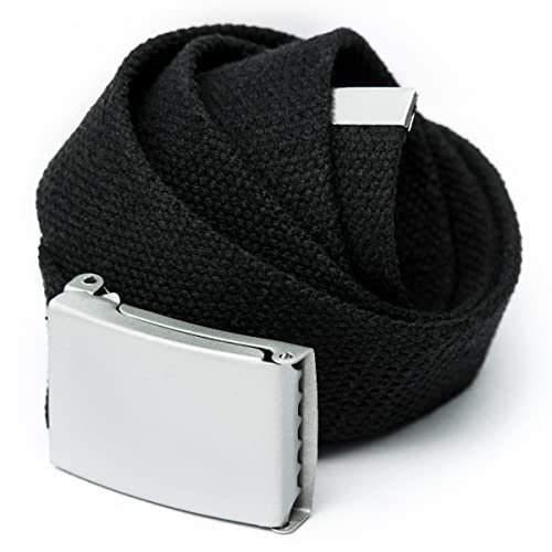 JJOnlineStore - Cinturones Hombre Ajustable | Unisex Cinturon Tactico Hombre | Cinturón Trabajo Hombre | Cinturon Con Hebilla Hombre | Cinturon Sin Agujeros - Cinturon Tela Hombre Mujeres (100cm)