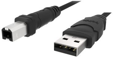 Belkin Pro-Serie Hi-Speed USB 2.0-Kabel USB-A auf USB-B für Drucker, Scanner und Externe Festplatten (1,8m), Grau