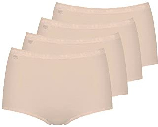 Sloggi Damen Unterhose Basic+ Maxi, 4-Pack, 52, Skin