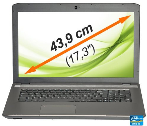Medion MD 98464 43,9 cm (17,3 Zoll) Laptop (Intel Core i5-3230M, 8GB RAM, 1TB HDD, Win 8) schwarz