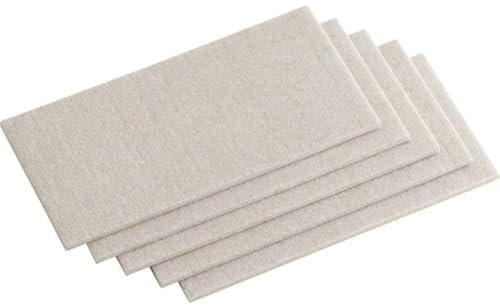 Meister 645416 - Foglio di feltro adesivo, 100 x 200 mm, 5 pezzi, colore beige