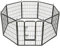tectake® Parc pour Chien et Petits Animaux Modulable & Pliable Enclos pour Chat extérieur Parc Chiot Cloture Anti Fugue Chien Grillage sans Toit, Portes avec Double verrou