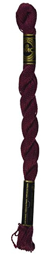 DMC 115 5-814 Pearl Cotton Thread, Dark Garnet, Size 5