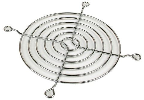 Neutre Grille pour ventilateur 92 mm, chrome