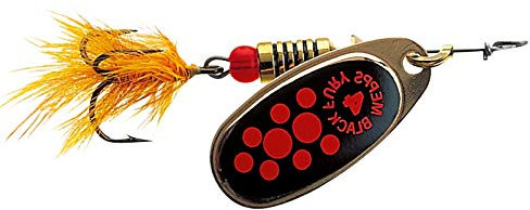 Mepps Dressed Black Fury Spinner Kupfer/Orange Dot #02,5g,