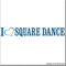cartattoo4you® AL-00336 | I Love (als Herz) Square Dance | Autoaufkleber Aufkleber Farbe hellblau, in 24 Farben erhältlich, glänzend 20 x 3 cm Waschstrassenfest, Motiv Copyright by dh-Folien