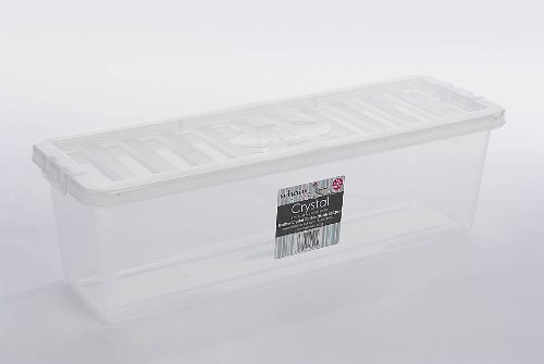 5X 52 CD Clear Plastic Stacker Box Large Game/Music Storage Box with Lids