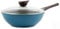 Neoflam Wok (Chef's Pan) with Glass Lid - 12-inch Ceramic Nonstick in Deep Blue by