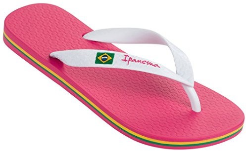 Ipanema Classica Brasil II Fem, Infradito Donna, Rosa Rosa Bianco, 38 EU