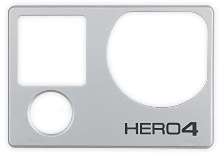 Front cover faceplate Frame housing riparazione parti di ricambio per GoPro Hero 4 nero e argento