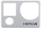 Front cover faceplate Frame housing riparazione parti di ricambio per GoPro Hero 4 nero e argento
