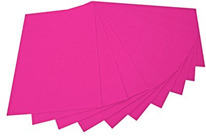 folia 520423 - Bastelfilz, mit feiner Wollqualität, 10 Blatt, 150 g/qm, 20 x 30 cm, pink, klebefleckenfreie Verarbeitung - ideal für vielfältige Bastelarbeiten