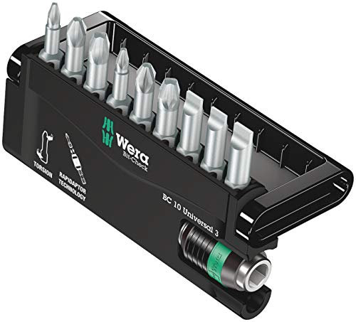 Wera Bit-Sortiment, Bit-Check 10 Universal 3, 10-teilig, 05056375001