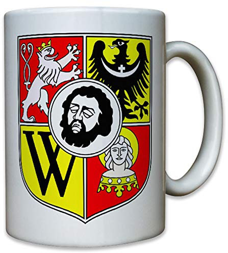 Breslau Polen Schlesien Johannes der Täufer Löwe Adler - Tasse #11388