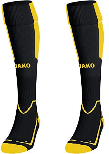 JAKO Lazio Stutzenstrumpf schwarzgelb, 2 (31-34) Herren
