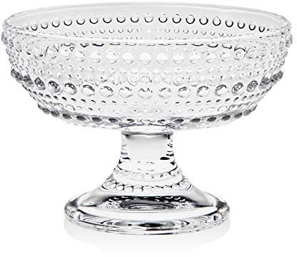 Godinger Silver Art Lumina Schale mit Fuß, oval, 10,2 cm