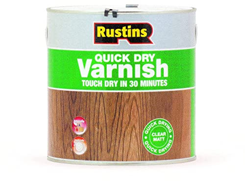 RUSTINS Quick Dry Varnish, Clear Matt, 2.5 Litre