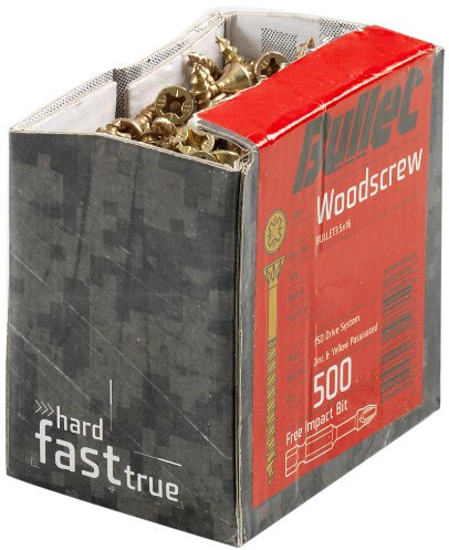 Bullet 4.0 x 30mm Wood Screw (200 Pieces)